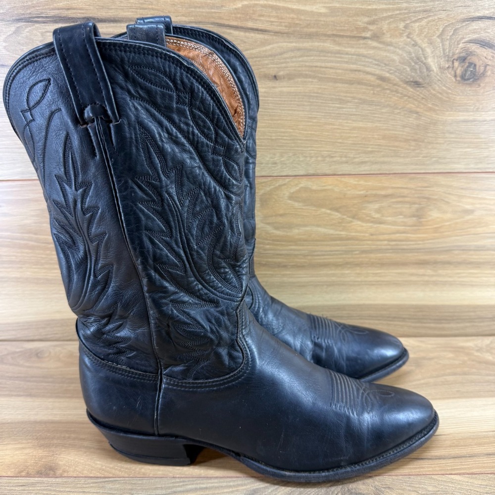 Nocona Boots Mens 10.5 D Black Cowhide Leather Rodeo Ranch USA Made